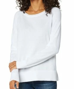 Liverpool Los Angeles Raglan Sweater With Side Slits