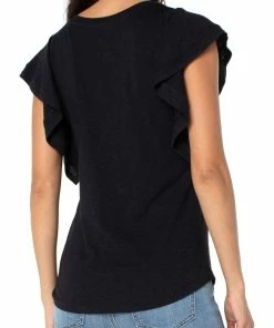 Liverpool Los Angeles Flutter Sleeve Knit