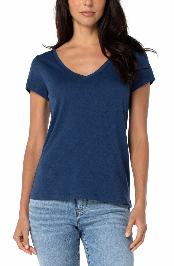 Liverpool Los Angeles Slim Fit V Neck Tee